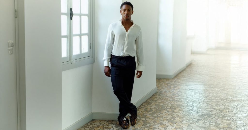 Myles Lewis-Skelly Walks For Wales Bonner SS26 Show